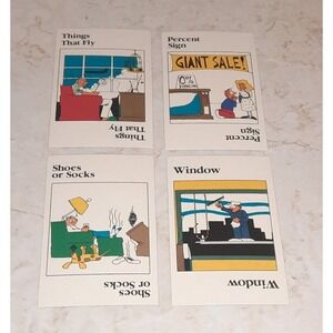 Vintage 1987 Couch Potato Game Replacement Piece CARDS